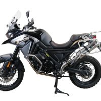 Pot echappement compatible avec Voge 650DSX 2021-2024, Satinox , Pot Echappement homologué pour les marchés non européens 