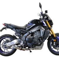 Pot echappement compatible avec Yamaha Mt-09 2021-2024, M3 Inox , Pot échappement complet, non légal pour les pays de l'UE, avec db killer amovible 