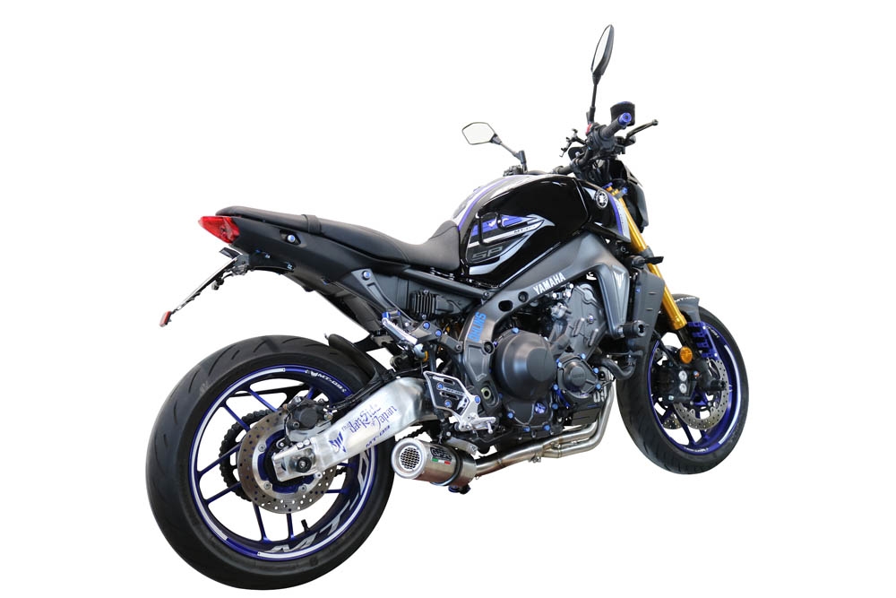 Pot echappement compatible avec Yamaha Mt-09 2021-2024, M3 Inox , Pot échappement complet, non légal pour les pays de l'UE, avec db killer amovible 
