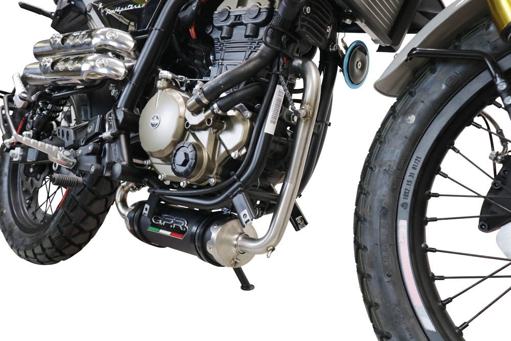 Pot echappement compatible avec F.B. Mondial Sport Classic 125 -Pagani 1948 2021-2023, Decatalizzatore, Suppresseur de cataliseu, décatalyseurr, article sans homologation 