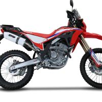 Pot echappement compatible avec Honda Crf 300 L - Rally 2021-2024, Albus Ceramic, Pot Echappement homologué pour les marchés non européens 