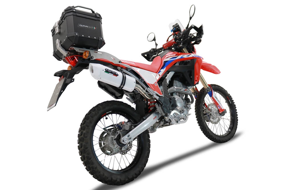 Pot echappement compatible avec Honda Crf 300 L - Rally 2021-2024, Albus Ceramic, Pot Echappement homologué pour les marchés non européens 