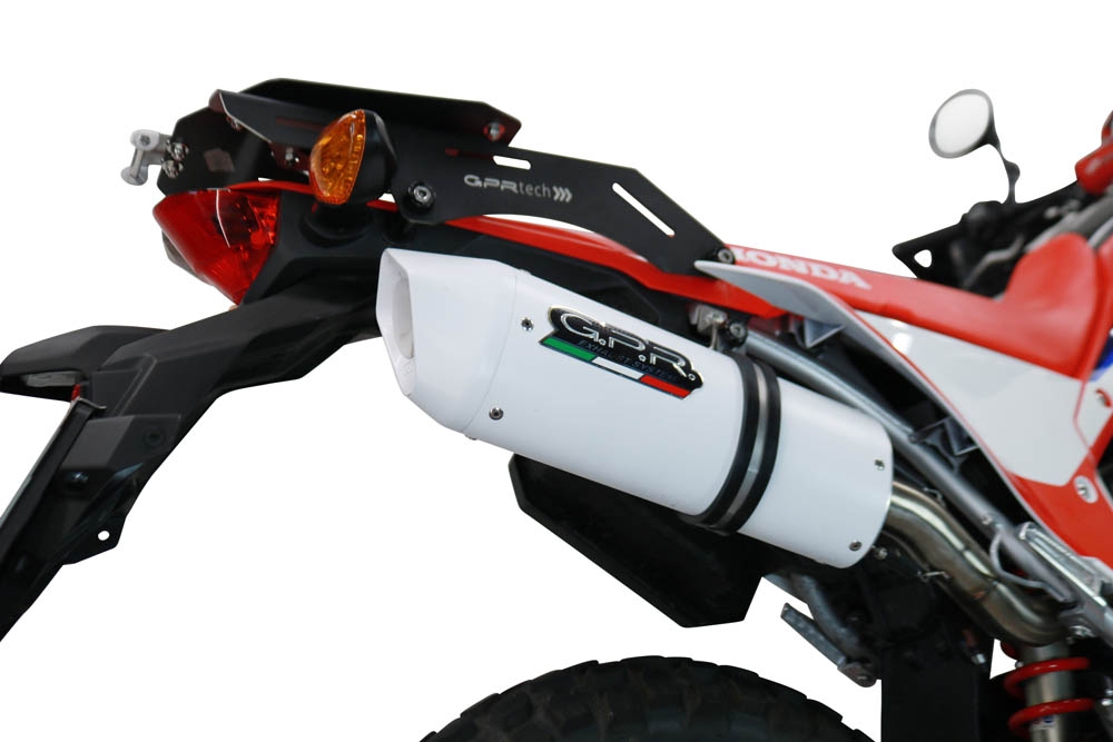 Pot echappement compatible avec Honda Crf 300 L - Rally 2021-2024, Albus Ceramic, Pot Echappement homologué pour les marchés non européens 