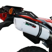 Pot echappement compatible avec Honda Crf 300 L - Rally 2021-2024, Albus Ceramic, Pot Echappement homologué pour les marchés non européens 