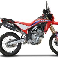 Pot echappement compatible avec Honda Crf 300 L - Rally 2021-2024, Furore Nero, Pot Echappement homologué pour les marchés non européens 