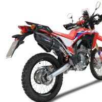 Pot echappement compatible avec Honda Crf 300 L - Rally 2021-2024, Furore Nero, Pot Echappement homologué pour les marchés non européens 