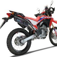 Pot echappement compatible avec Honda Crf 300 L - Rally 2021-2024, Furore Poppy, Pot Echappement homologué pour les marchés non européens 