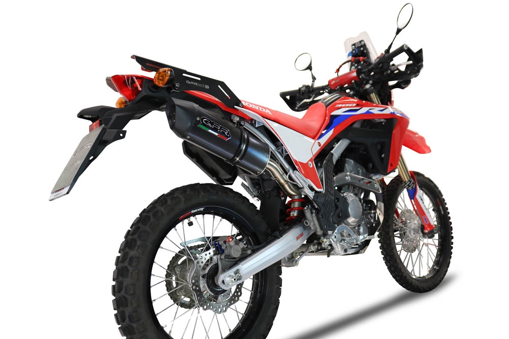 Pot echappement compatible avec Honda Crf 300 L - Rally 2021-2024, Furore Poppy, Pot Echappement homologué pour les marchés non européens 