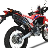 Pot echappement compatible avec Honda Crf 300 L - Rally 2021-2024, Furore Poppy, Pot Echappement homologué pour les marchés non européens 