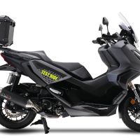Pot echappement compatible avec Honda Forza 350 2021-2024, Pentascooter, Pot echappement racing,silencieux avec db killer et des tuyaux de liaison sans homologation 