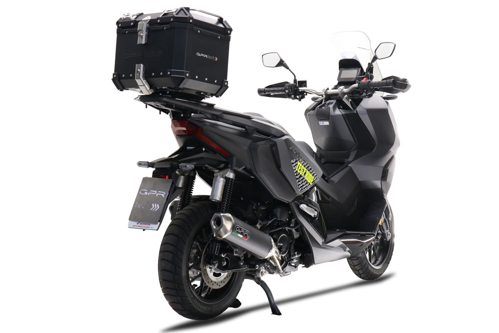 Pot echappement compatible avec Honda Forza 350 2021-2024, Pentascooter, Pot echappement racing,silencieux avec db killer et des tuyaux de liaison sans homologation 