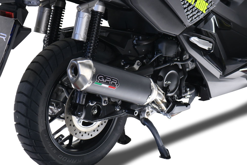 Pot echappement compatible avec Honda Forza 350 2021-2024, Pentascooter, Pot echappement racing,silencieux avec db killer et des tuyaux de liaison sans homologation 