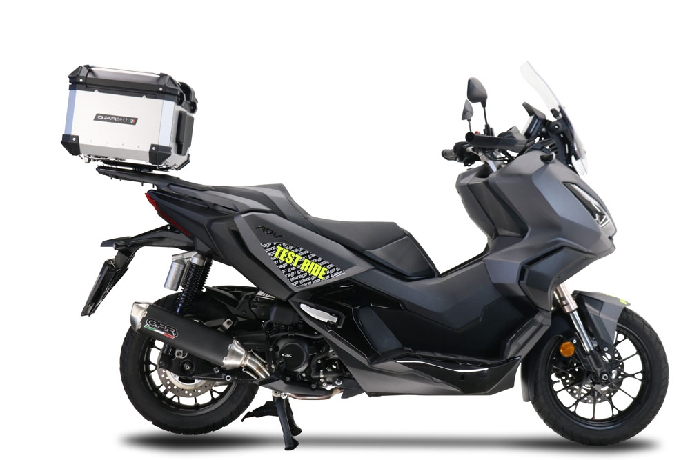 Pot echappement compatible avec Honda Forza 350 2021-2024, Pentascooter, Pot echappement racing,silencieux avec db killer et des tuyaux de liaison sans homologation 