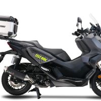 Pot echappement compatible avec Honda Forza 350 2021-2024, Pentascooter, Pot echappement racing,silencieux avec db killer et des tuyaux de liaison sans homologation 