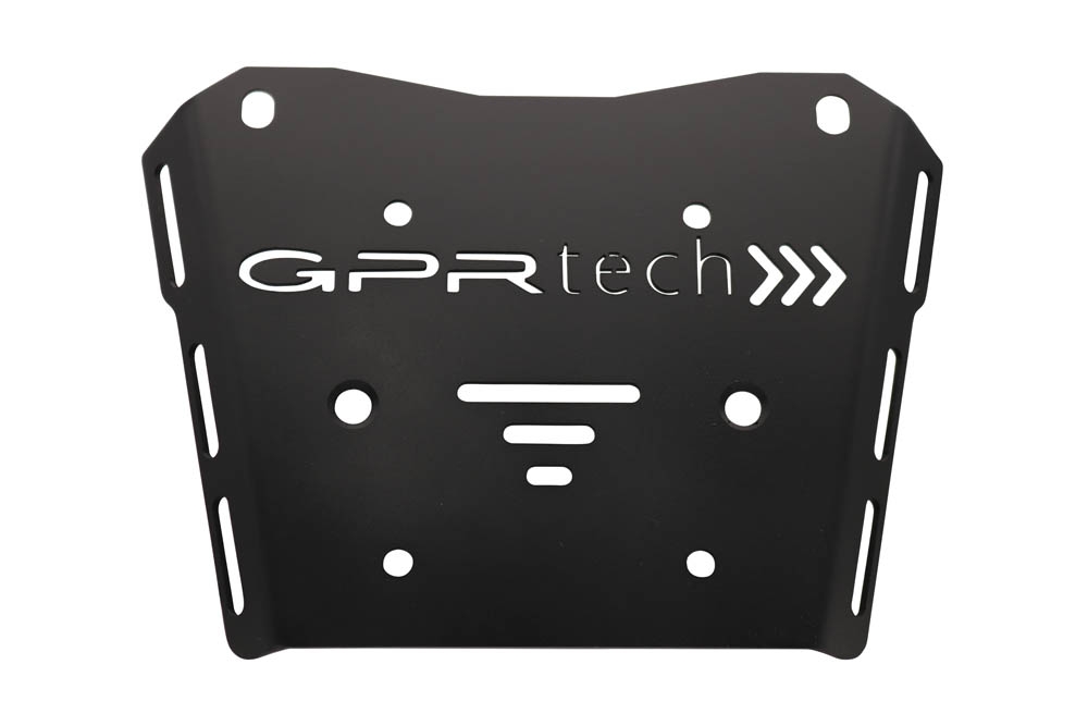 Top case GPR TECH compatible with  Honda Transalp 750  2023/2024 e5 GPR TECH Top case in aluminum, silver color with specific plate included Capacity 55 LT.