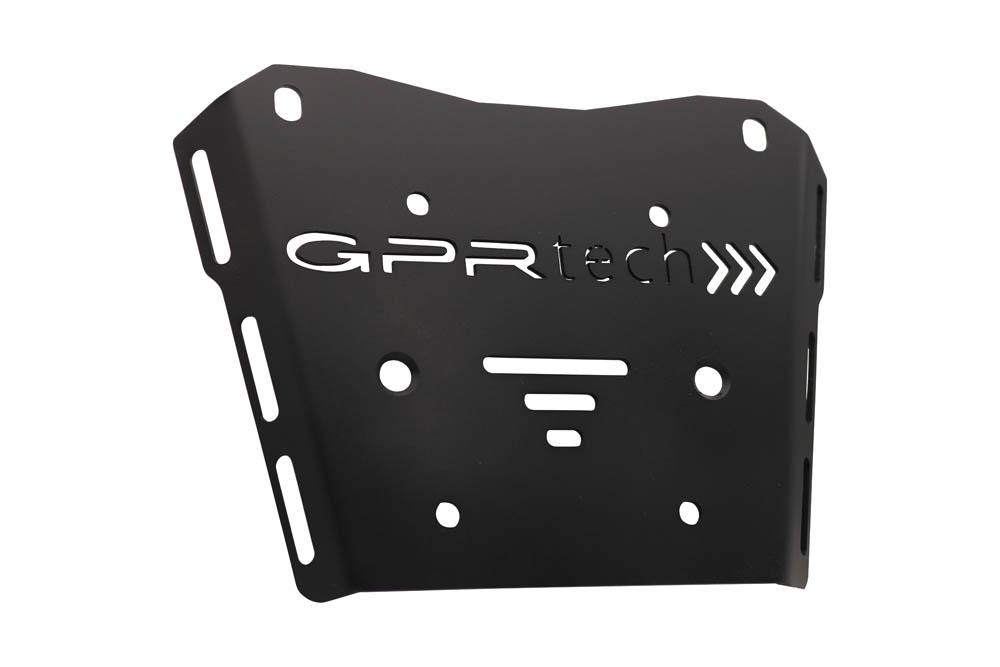 Top case GPR TECH compatible with  Honda Transalp 750  2023/2024 e5 GPR TECH Top case in aluminum, silver color with specific plate included Capacity 55 LT.