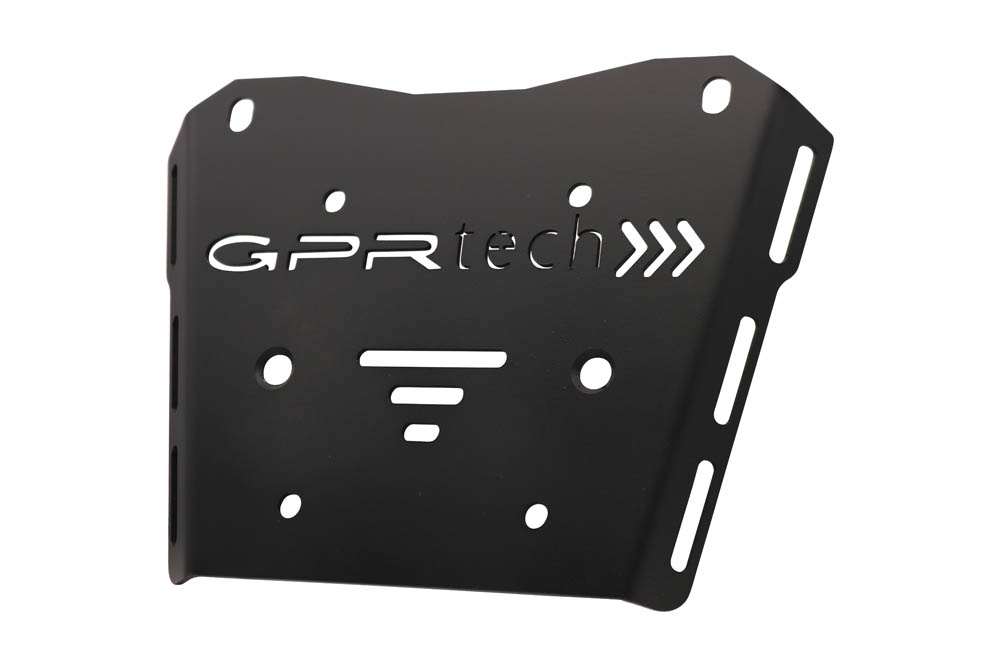 Top case GPR TECH compatible with  Honda Transalp 750  2023/2024 e5 GPR TECH Top case in aluminum, silver color with specific plate included Capacity 55 LT.