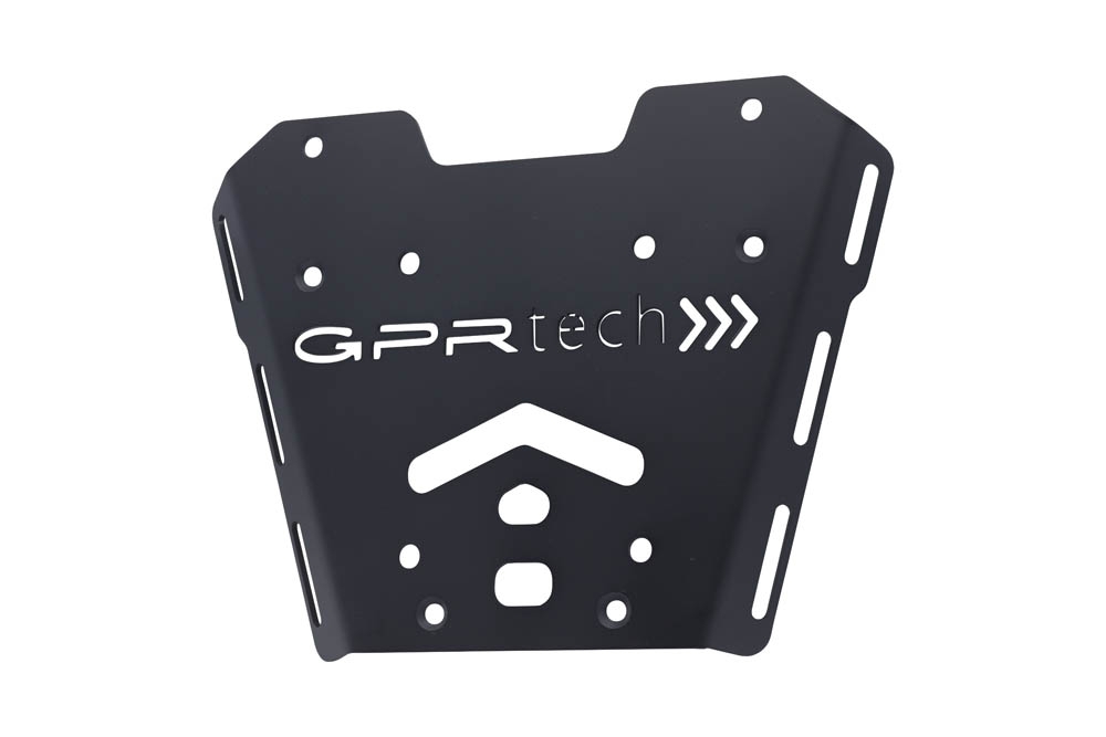 GPR TECH compatible with  Honda X-Adv 750 2017/2020 e4 GPR TECH Top case in aluminum, silver color with specific plate included Capacity 55 LT.