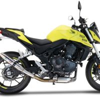 Pot echappement compatible avec Honda CB 750 Hornet 2023-2024, Deeptone Inox, Échappement légal, homologué,silencieux avec db killer amovible et tuyau de liaison spécifique 