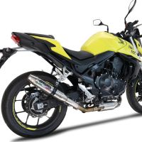 Pot echappement compatible avec Honda CB 750 Hornet 2023-2024, Deeptone Inox, Échappement légal, homologué,silencieux avec db killer amovible et tuyau de liaison spécifique 