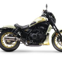 Pot echappement compatible avec Honda Cmx 1100 Rebel 2021-2024, M3 Inox , Échappement légal, homologué,silencieux avec db killer amovible et tuyau de liaison spécifique 
