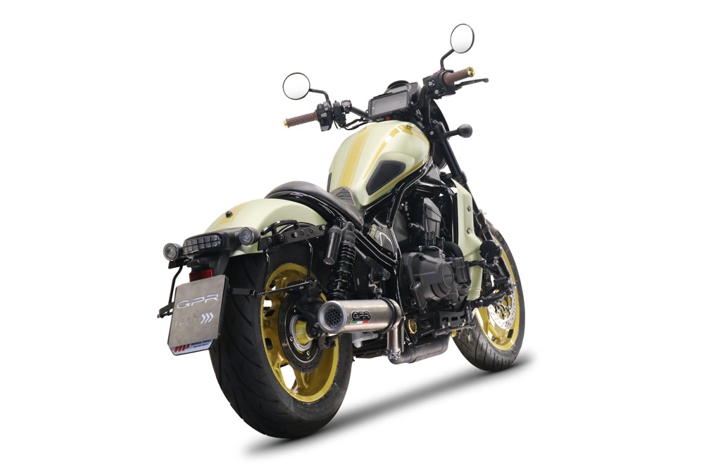 Pot echappement compatible avec Honda Cmx 1100 Rebel 2021-2024, M3 Inox , Échappement légal, homologué,silencieux avec db killer amovible et tuyau de liaison spécifique 