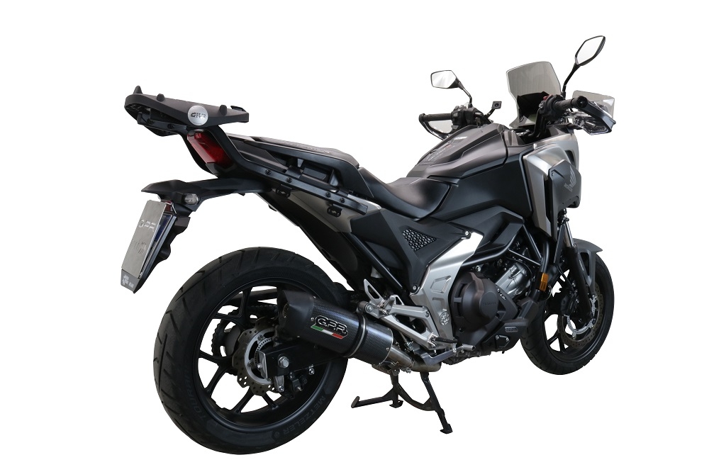 Pot echappement compatible avec Honda Nc 750 X - S Dct 2021-2023, Furore Evo4 Poppy, Échappement légal, homologué,silencieux avec db killer amovible et tuyau de liaison spécifique 