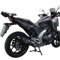 Pot echappement compatible avec Honda Nc 750 X - S Dct 2021-2023, Furore Evo4 Poppy, Échappement légal, homologué,silencieux avec db killer amovible et tuyau de liaison spécifique 
