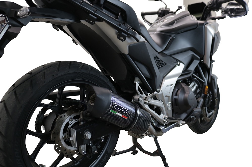 Pot echappement compatible avec Honda Nc 750 X - S Dct 2021-2023, Furore Evo4 Poppy, Échappement légal, homologué,silencieux avec db killer amovible et tuyau de liaison spécifique 