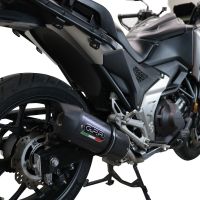 Pot echappement compatible avec Honda Nc 750 X - S Dct 2021-2023, Furore Evo4 Poppy, Échappement légal, homologué,silencieux avec db killer amovible et tuyau de liaison spécifique 