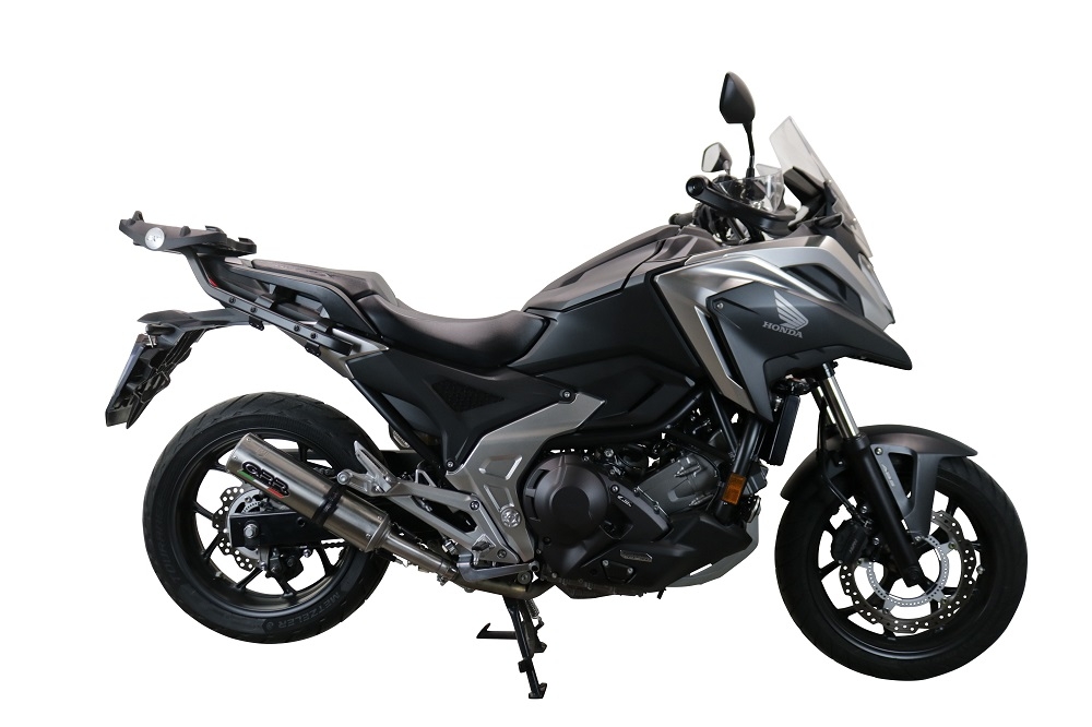 Pot echappement compatible avec Honda Nc 750 X - S Dct 2017-2020, M3 Inox , Échappement légal, homologué,silencieux avec db killer amovible et tuyau de liaison spécifique 