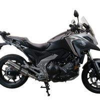 Pot echappement compatible avec Honda Nc 750 X - S Dct 2017-2020, M3 Inox , Échappement légal, homologué,silencieux avec db killer amovible et tuyau de liaison spécifique 