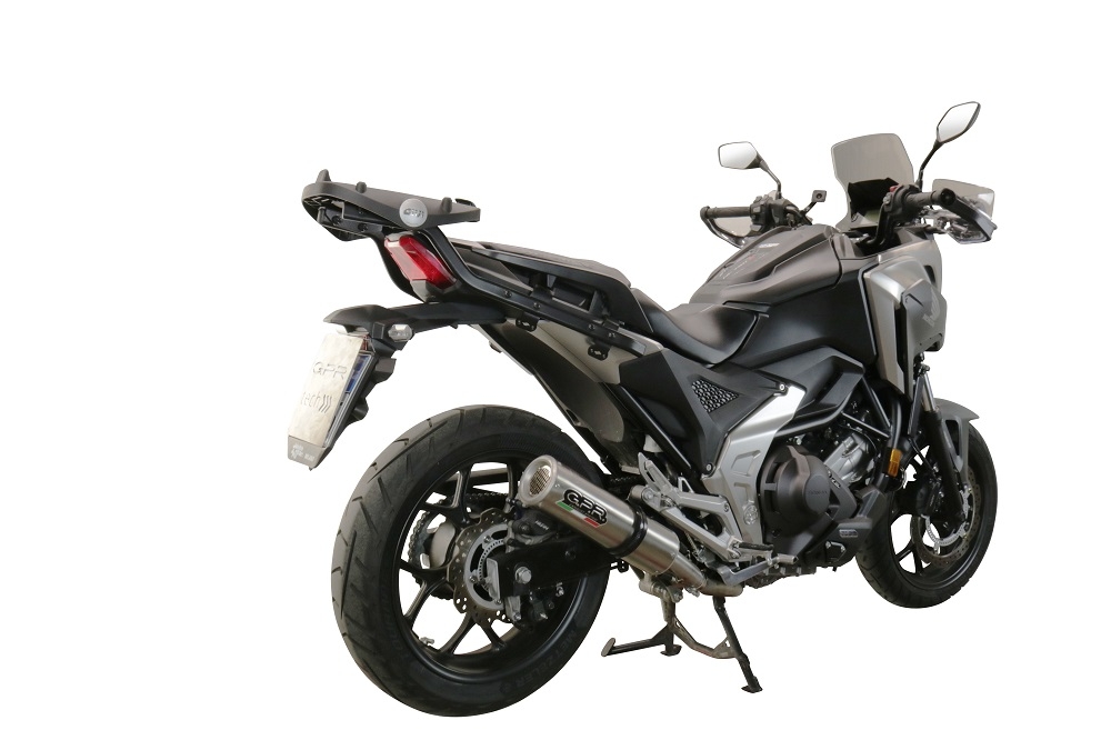 Pot echappement compatible avec Honda Nc 750 X - S Dct 2017-2020, M3 Inox , Échappement légal, homologué,silencieux avec db killer amovible et tuyau de liaison spécifique 