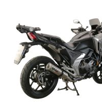 Pot echappement compatible avec Honda Nc 750 X - S Dct 2017-2020, M3 Inox , Échappement légal, homologué,silencieux avec db killer amovible et tuyau de liaison spécifique 