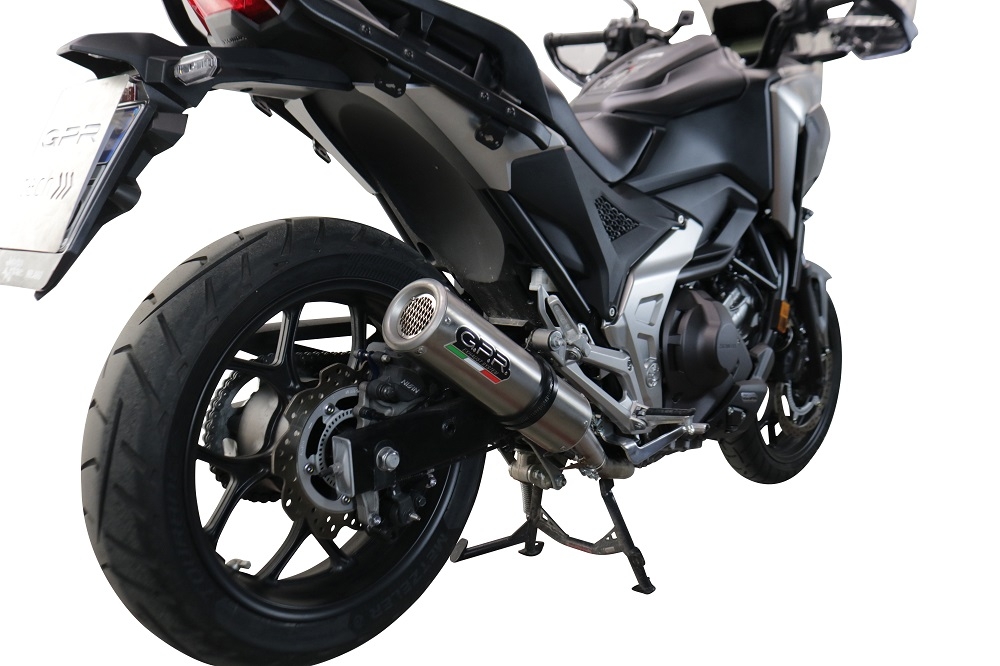 Pot echappement compatible avec Honda Nc 750 X - S Dct 2021-2023, M3 Inox , Échappement légal, homologué,silencieux avec db killer amovible et tuyau de liaison spécifique 