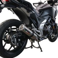 Pot echappement compatible avec Honda Nc 750 X - S Dct 2021-2023, M3 Inox , Échappement légal, homologué,silencieux avec db killer amovible et tuyau de liaison spécifique 