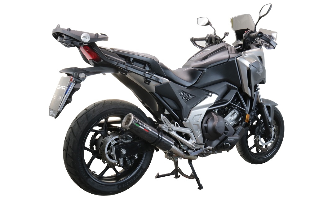 Pot echappement compatible avec Honda Nc 750 X - S Dct 2014-2015, M3 Inox , Échappement légal, homologué,silencieux avec db killer amovible et tuyau de liaison spécifique 