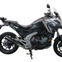 Pot echappement compatible avec Honda Nc 750 X - S Dct 2014-2015, M3 Inox , Échappement légal, homologué,silencieux avec db killer amovible et tuyau de liaison spécifique 