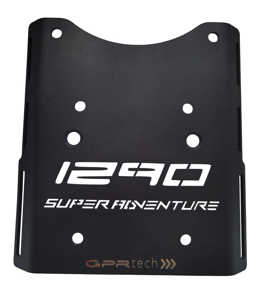 Top case GPR TECH compatible with  Ktm Lc 8 1290 Super Adv 2015/2016 e3 GPR TECH Top case in aluminum, black color with specific plate included Capacity 45 LT.