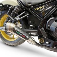 GPR exhaust compatible with  Honda Rebel 1100 2021-2024, Powercone Evo, Slip-on exhaust including removable db killer and link pipe, EPA-compliant 