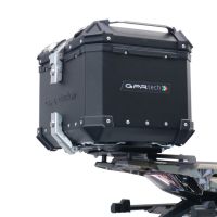 Top case GPR TECH compatible with  Zontes 350 T1 ADV 2022/2024 e5 GPR TECH Top case in aluminum, black color with specific plate included Capacity 45 LT.