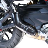 Pot echappement compatible avec Ducati Multistrada V4 - S 2022-2024, Furore Evo4 Nero, Échappement légal, homologué,silencieux avec db killer amovible et tuyau de liaison spécifique 