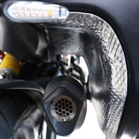 Pot echappement compatible avec Ducati Multistrada V4 - S 2022-2024, Furore Evo4 Nero, Échappement légal, homologué,silencieux avec db killer amovible et tuyau de liaison spécifique 