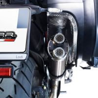 Pot echappement compatible avec Ducati Multistrada V4 - S 2022-2024, Dual Poppy, Échappement légal, homologué,silencieux avec db killer amovible et tuyau de liaison spécifique 