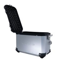 GPR TECH compatible with  Benelli Trk 502 2017/2020 e4 GPR TECH Pair of side cases aluminum made, silver color with specific pannier holder Capacity 38 LT. + 38 LT.