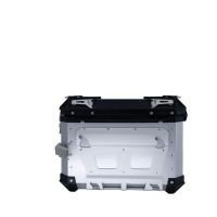 GPR TECH compatible with  Honda Crf 1000 L Africa Twin 2018/2020 e4 GPR TECH Pair of side cases aluminum made with contoured right side, silver color with specific pannier holder Capacity 38 LT. + 32 LT.