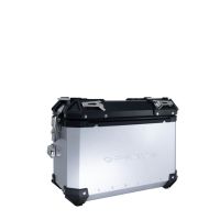 GPR TECH compatible with  Honda Crf 1000 L Africa Twin 2018/2020 e4 GPR TECH Pair of side cases aluminum made with contoured right side, silver color with specific pannier holder Capacity 38 LT. + 32 LT.