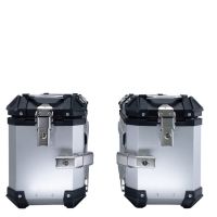 GPR TECH compatible with  Kawasaki Versys 650 2015/2016 e3 GPR TECH Pair of side cases aluminum made, silver color with specific pannier holder Capacity 38 LT. + 38 LT.