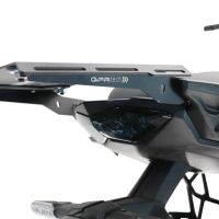 GPR TECH compatible with  Kawasaki Versys 650 2021/2022 e5 GPR TECH Top case in aluminum, black color with specific plate included Capacity 35 LT.