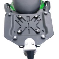 GPR TECH compatible with  Kawasaki Versys 650 2021/2022 e5 GPR TECH Top case in aluminum, black color with specific plate included Capacity 35 LT.